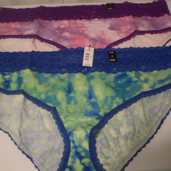 torrid Other - NWT SET OF 2 TIE DYE/LACE TORRID PANTIES SZ 3X